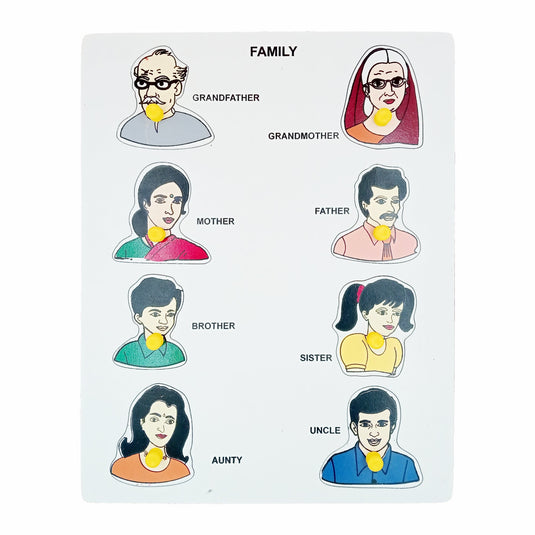 Wooden Family Puzzle - Tantrums Wooden Toys