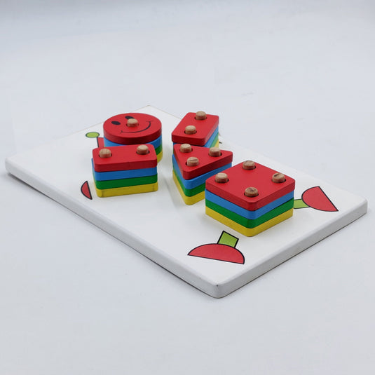Wooden Clown Shape Sorter - Tantrums Wooden Toys