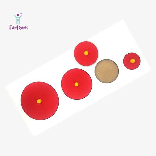 Generic Montessori Wooden Circle Seriation Peg Puzzle for Kids | Tantrums Wooden Toys - photo 4