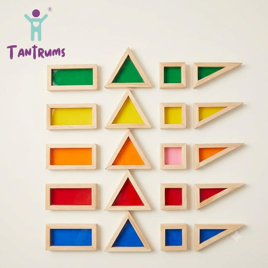 Rainbow Acrylic Blocks Montessori Sensory Building Set 20pc | Tantrums Wooden Toys - photo 7