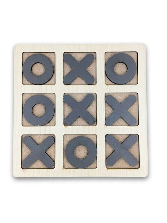 Wooden Big Tic Tac Toe Game, Classic Zero and Cross Board Game for Kids and Adults, Strategic Family Game | Tantrums Wooden Toys