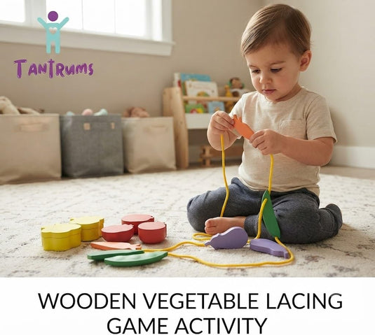 Colorful Vegetable Balancing Game for Kids | Tantrums Wooden Toys - photo 2