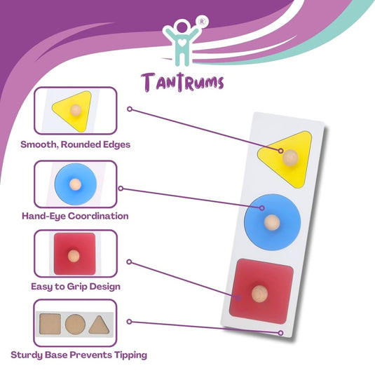 Generic Wooden Shape Puzzle Board | Tantrums Wooden Toys - photo 4