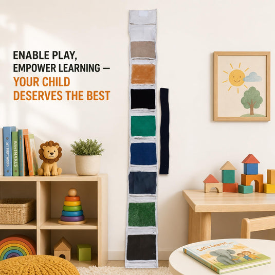 Sensory Mat 9 Different Textures Tactile Tummy Time Learning Toy | Tantrums Wooden Toys - photo 9