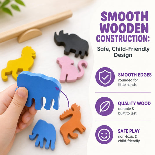 Wooden Animal Stacking Balancing Game for Kids | Tantrums Wooden Toys - photo 6