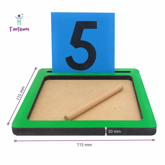 Coloured Sand Paper with Tray | Tantrums Wooden Toys - photo 4