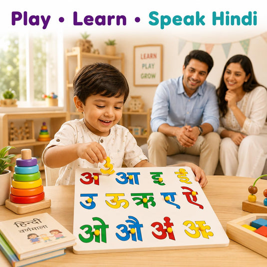 Wooden Hindi Varnamala Toy | Tantrums Wooden Toys - photo 7