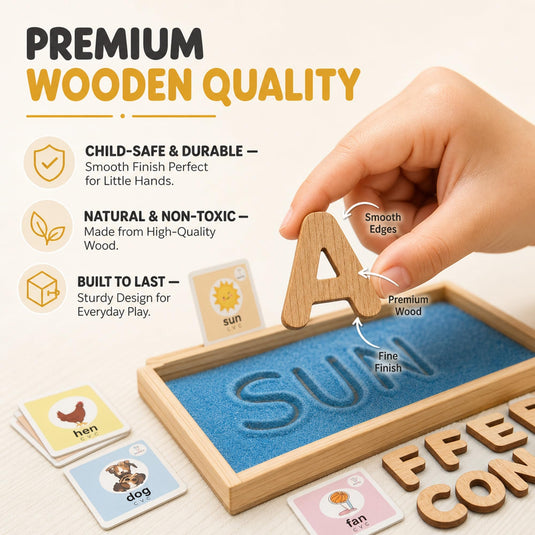 Wooden Alphabet Montessori Educational Toy | Tantrums Wooden Toys - photo 5