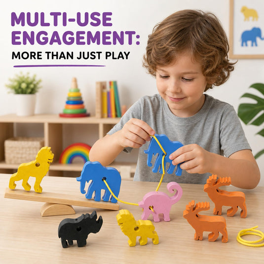 Wooden Animal Stacking Balancing Game for Kids | Tantrums Wooden Toys - photo 5