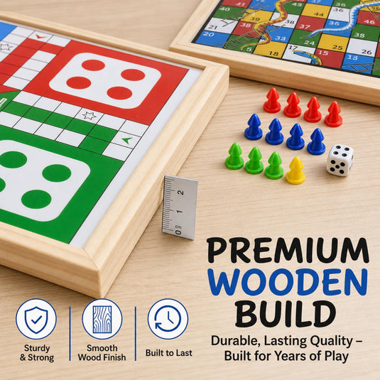 Ludo Board Games for Adults Family & Kids | Tantrums Wooden Toys - photo 6