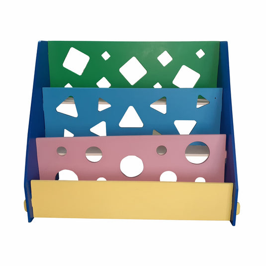 Colourful Montessori Book Shelf Book Storage Organizer for Toddlers