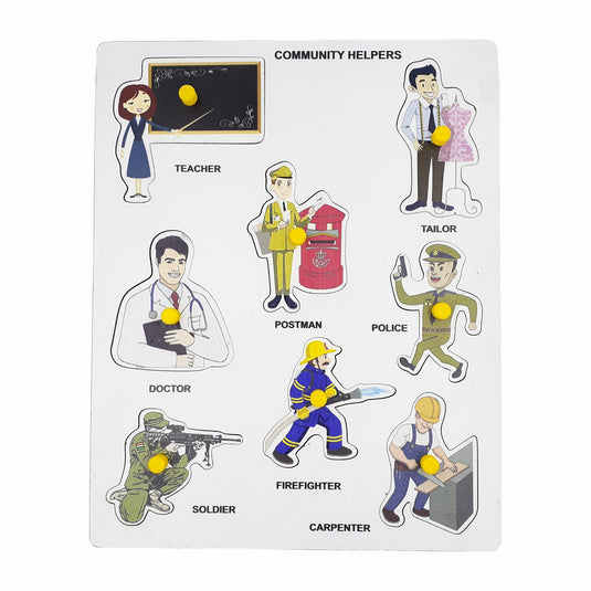 Wooden Community Helper Puzzle - Tantrums Wooden Toys