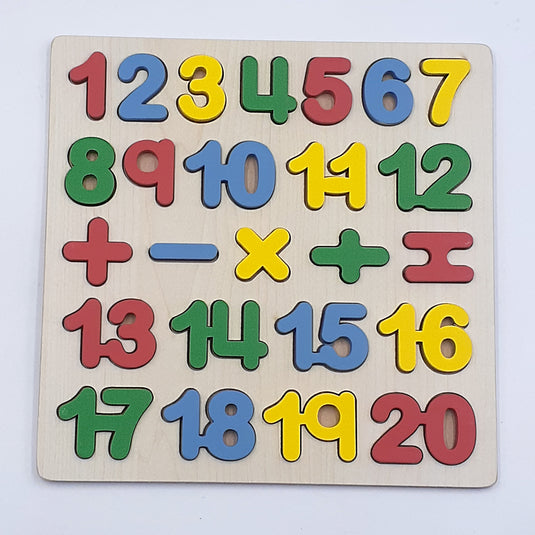 Tantrums Capital Alphabet, Number & Shape Raised Puzzle Board