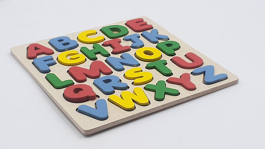 Tantrums Capital Alphabet, Number & Shape Raised Puzzle Board