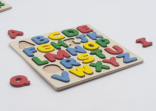 Tantrums Capital Alphabet, Number & Shape Raised Puzzle Board