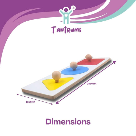 Generic Wooden Shape Puzzle Board | Tantrums Wooden Toys - photo 2