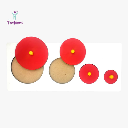 Generic Montessori Wooden Circle Seriation Peg Puzzle for Kids | Tantrums Wooden Toys - photo 2