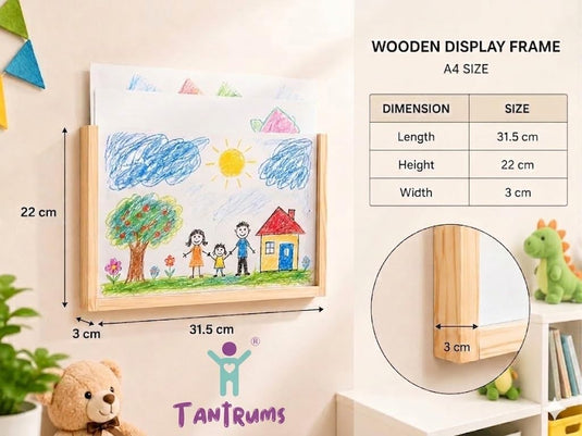 Wooden Kids Art Display Frame | Tantrums Wooden Toys - photo 2