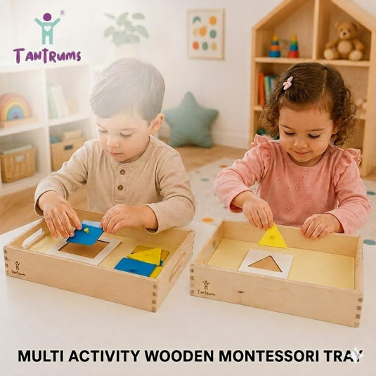 Montessori Wooden Educational Toy for Toddlers, 8-in-1 Mini Learning Kit, Shapes, Colours & Textures, Fine Motor Skills, Montessori-Inspired | Tantrums Wooden Toys - photo 6