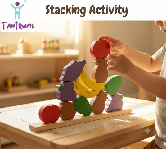 Colorful Fruit Balancing Game for Kids | Tantrums Wooden Toys - photo 2