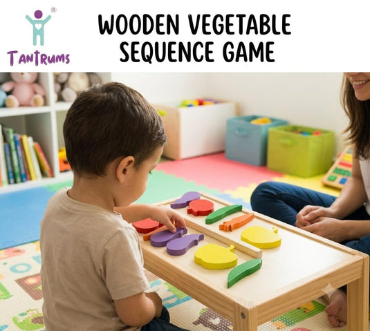 Colorful Vegetable Balancing Game for Kids | Tantrums Wooden Toys - photo 5