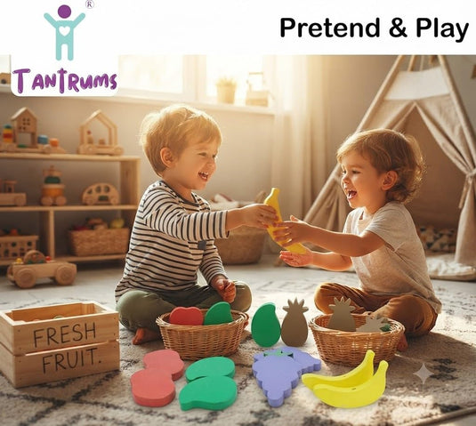 Colorful Fruit Balancing Game for Kids | Tantrums Wooden Toys - photo 4