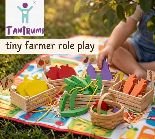 Colorful Vegetable Balancing Game for Kids | Tantrums Wooden Toys - photo 4
