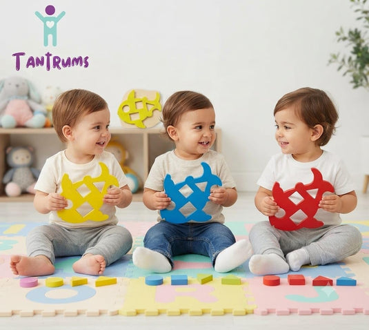 Wooden Shape & Color Matching Fish Puzzle Set of 4 | Tantrums Wooden Toys - photo 7