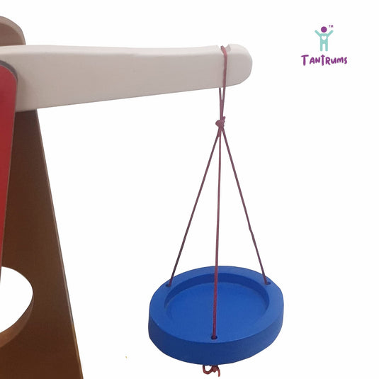 Wooden Weighing Balance Toy for Colorful Weights Pre-School Learning Game | Tantrums Wooden Toys - photo 7