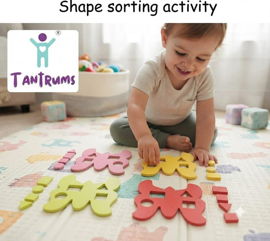 Wooden Shape & Color Matching Butterfly Puzzle Set of 4 | Tantrums Wooden Toys - photo 3