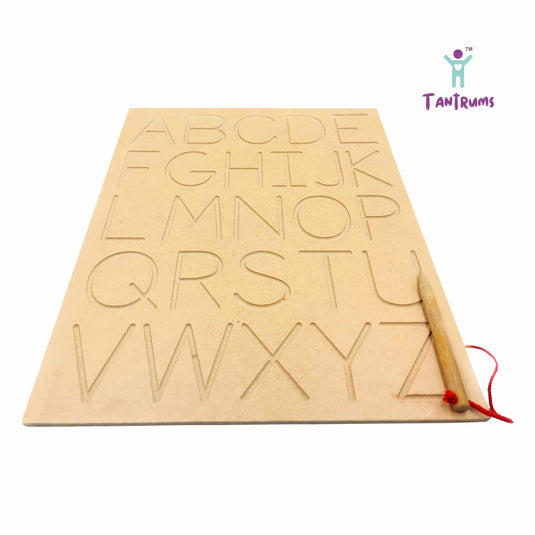Tracing Capital ABC Wooden Board | Tantrums Wooden Toys - photo 2