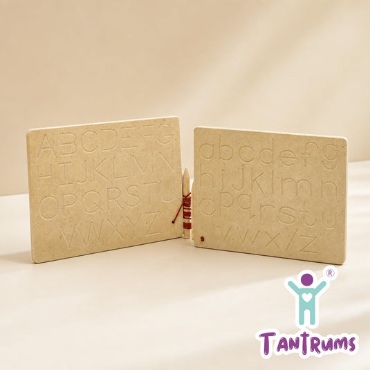 Alphabet Tracing Board Capital & Small Letters Kids | Tantrums Wooden Toys - photo 7