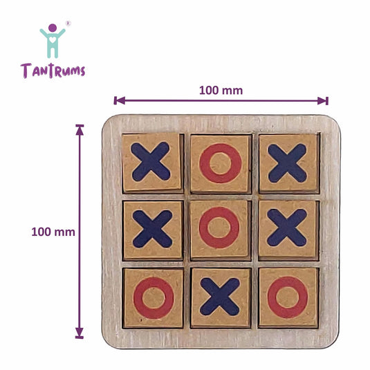Tic Tac Toe XOXO Wooden Puzzle Game for Kids – Classic Educational Board Game for Family Fun – Durable, Eco-Friendly Wooden Toy for Children Ages 3 and Up | Tantrums Wooden Toys - photo 2
