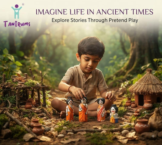 Handcrafted Ram Darbar Wooden Peg Doll Set (Pack of 4) – Ram, Sita, Lakshman & Hanuman | Tantrums Wooden Toys - photo 3