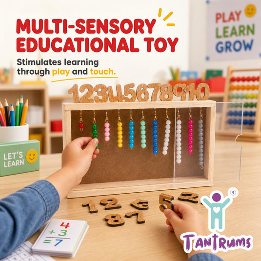 Montessori Counting Board Wooden Math Toy 1-20 | Tantrums Wooden Toys - photo 8