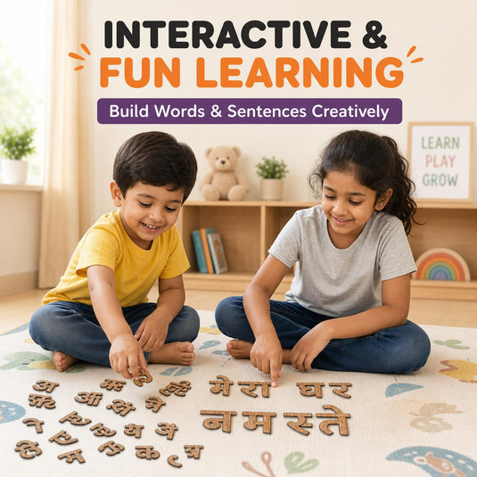 Wooden Hindi Varnamala Alphabet Set | Tantrums Wooden Toys - photo 2