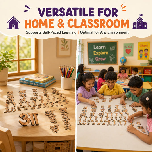 Wooden Hindi Varnamala Alphabet Set | Tantrums Wooden Toys - photo 5