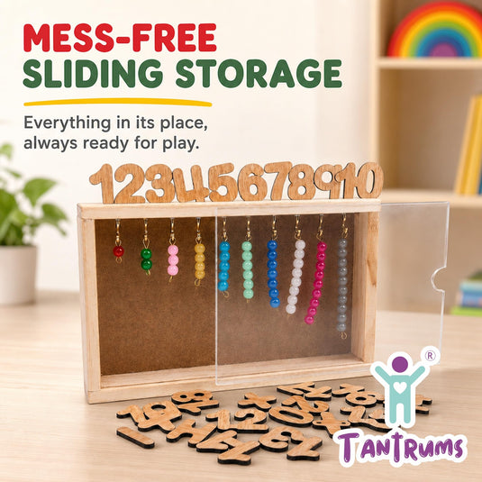 Montessori Counting Board Wooden Math Toy 1-20 | Tantrums Wooden Toys - photo 5