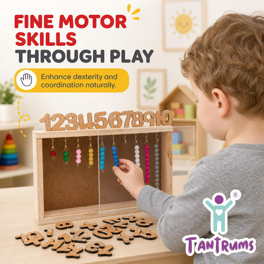 Montessori Counting Board Wooden Math Toy 1-20 | Tantrums Wooden Toys - photo 3
