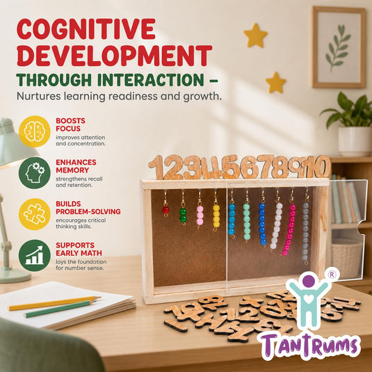 Montessori Counting Board Wooden Math Toy 1-20 | Tantrums Wooden Toys - photo 9