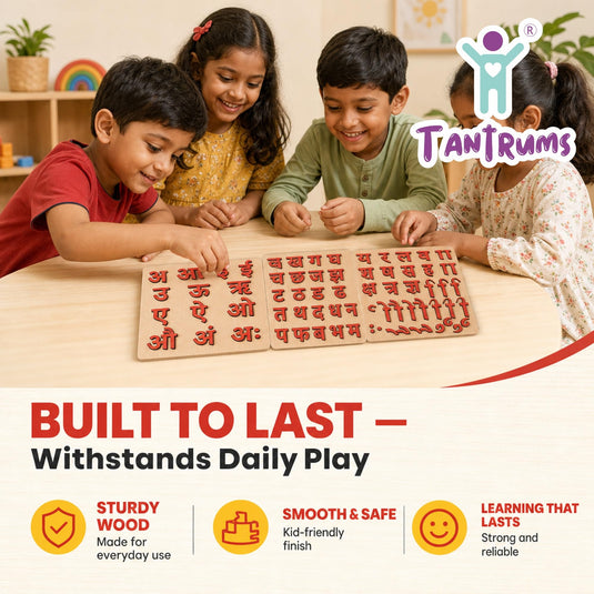 Wooden Hindi Varnamala Puzzle | Tantrums Wooden Toys - photo 4