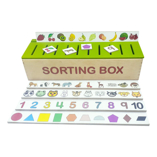 Wooden Sorting Box (with 10 Themes)