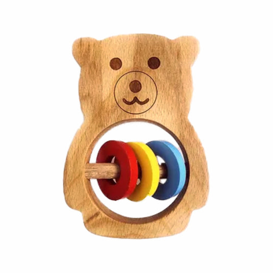 Wooden Teddy Bear Rattles