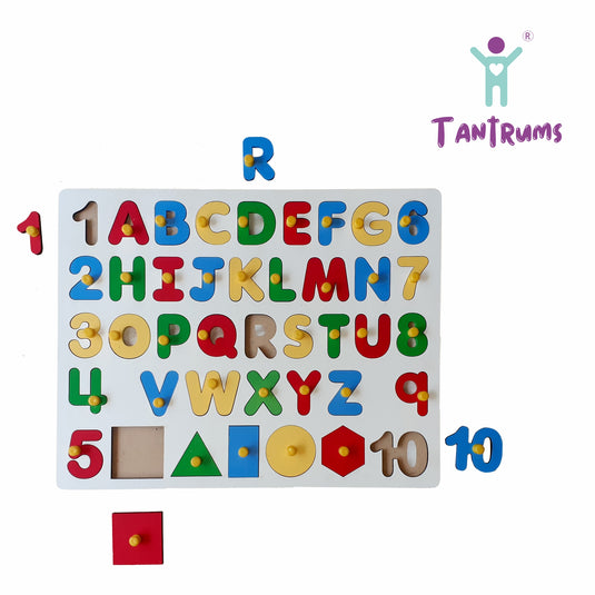 Alphabets, Numbers & Shapes puzzle