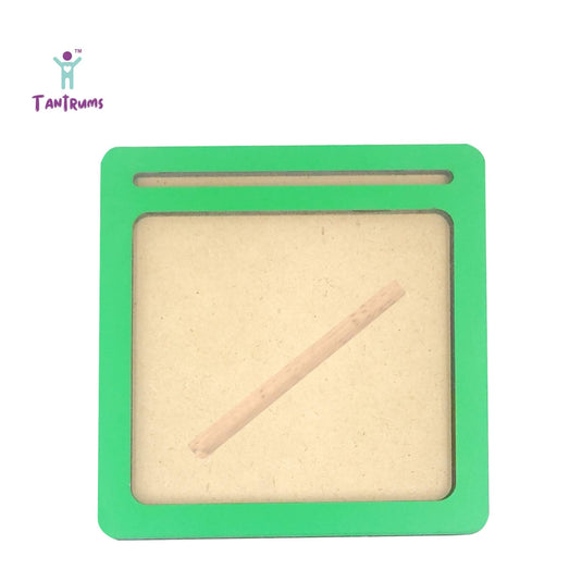 Coloured Sand Paper Number With Tray