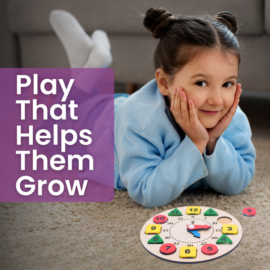 Wooden Time Learning Clock-Circle_S