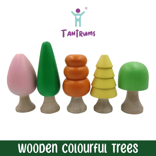 Wooden Colourful Trees