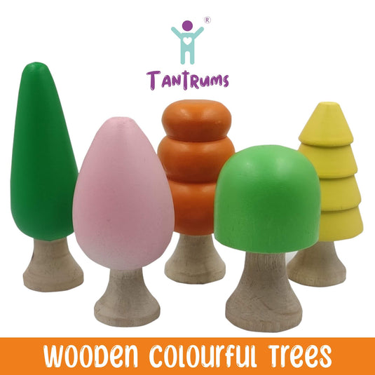 Wooden Colourful Trees