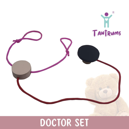 Kid's Doctor Set with Wooden Carrying case