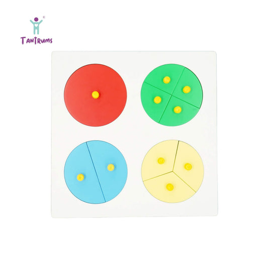 Part Of Circle Fraction Puzzle